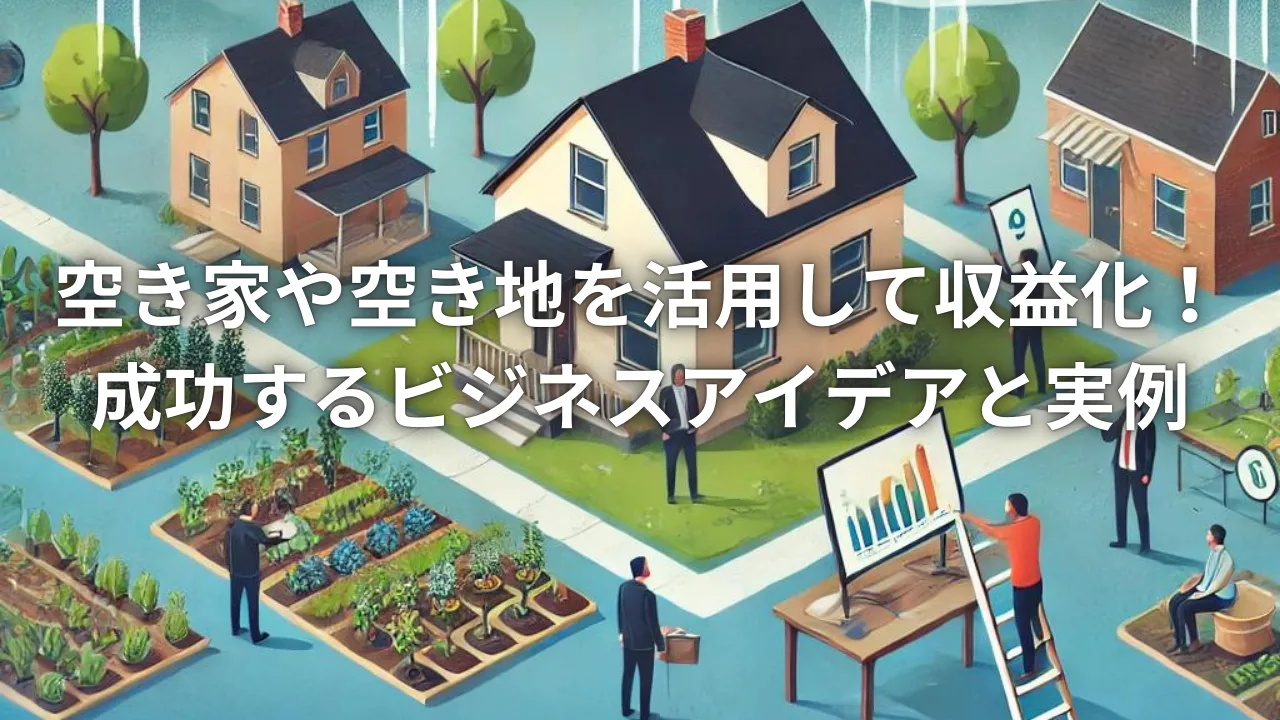 空き家や空き地を活用して収益化！成功するビジネスアイデアと実例