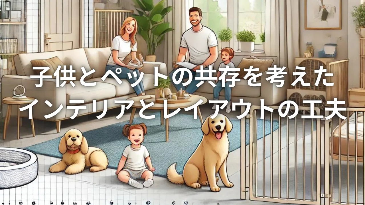子供とペットの共存を考えたインテリアとレイアウトの工夫
