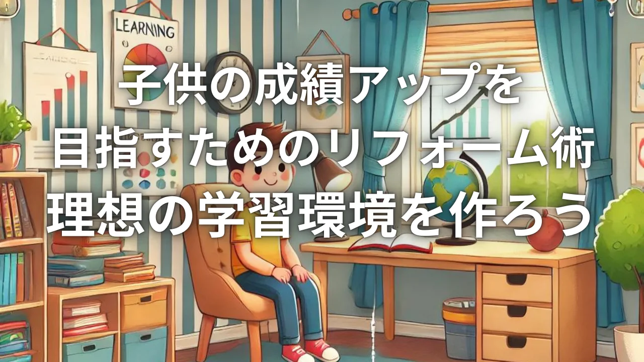 子供の成績アップを目指すためのリフォーム術：理想の学習環境を作ろう