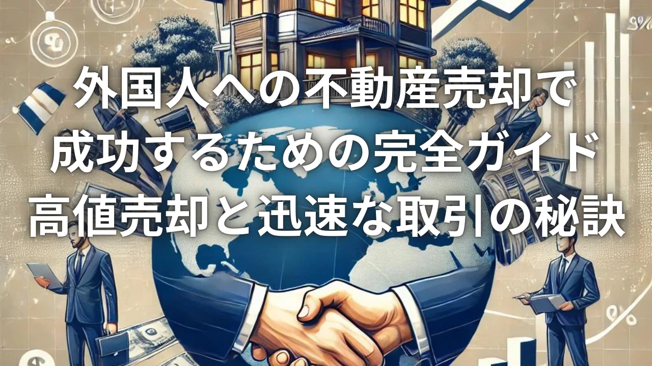 外国人への不動産売却で成功するための完全ガイド：高値売却と迅速な取引の秘訣