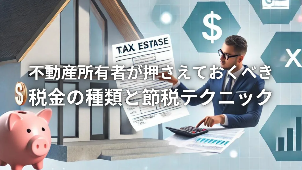 不動産所有者が押さえておくべき税金の種類と節税テクニック