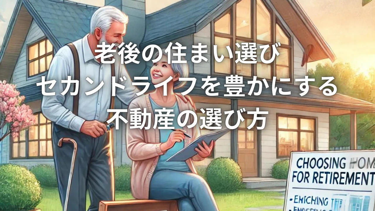 老後の住まい選び：セカンドライフを豊かにする不動産の選び方