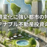 環境変化に強い都市の特徴：サステナブル不動産投資の秘訣