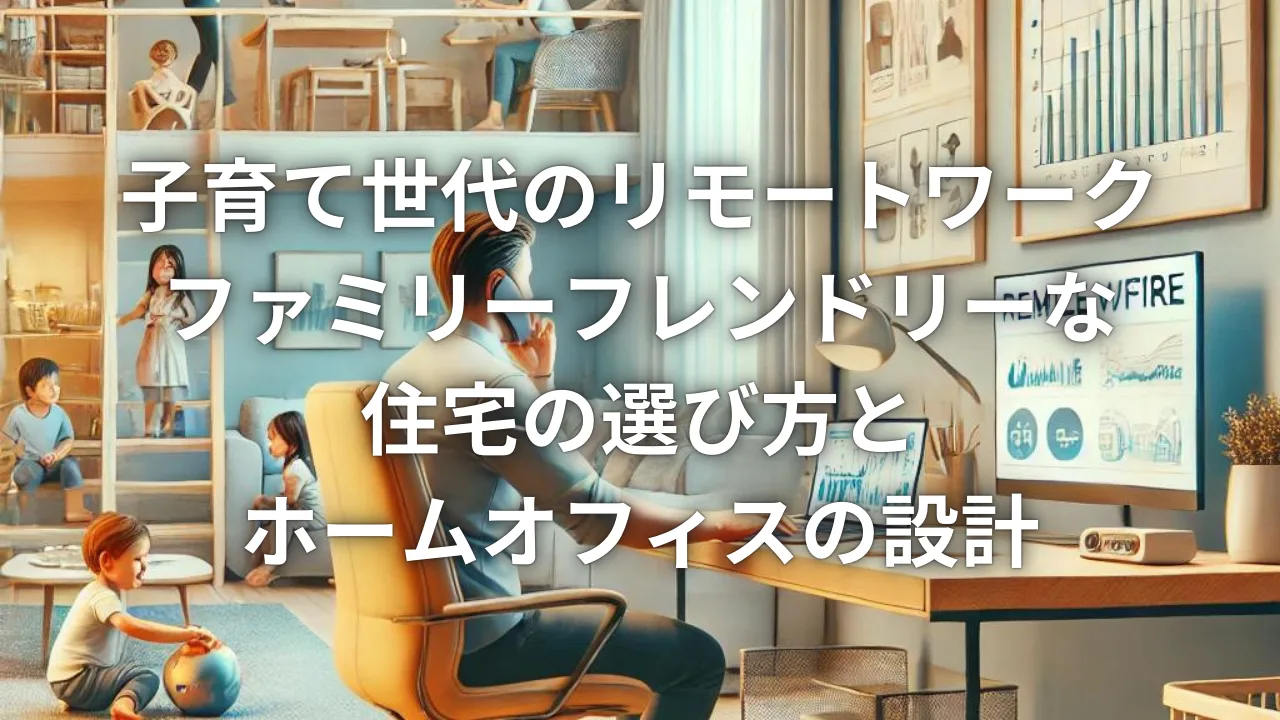 子育て世代のリモートワーク：ファミリーフレンドリーな住宅の選び方とホームオフィスの設計