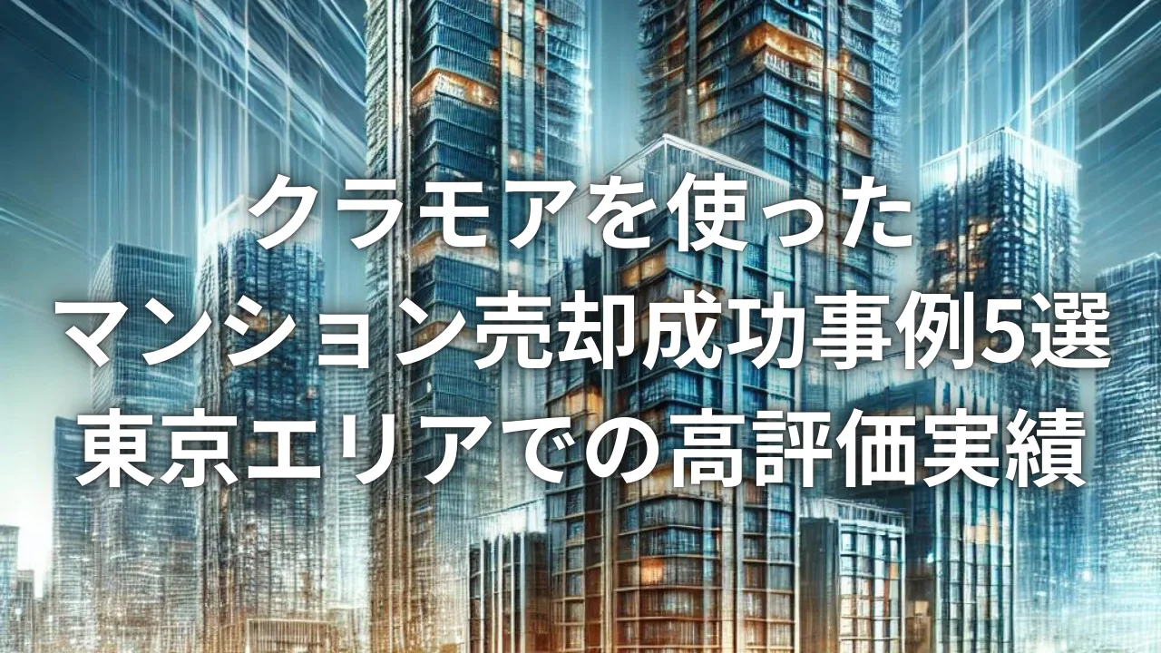 クラモアを使ったマンション売却成功事例5選｜東京エリアでの高評価実績
