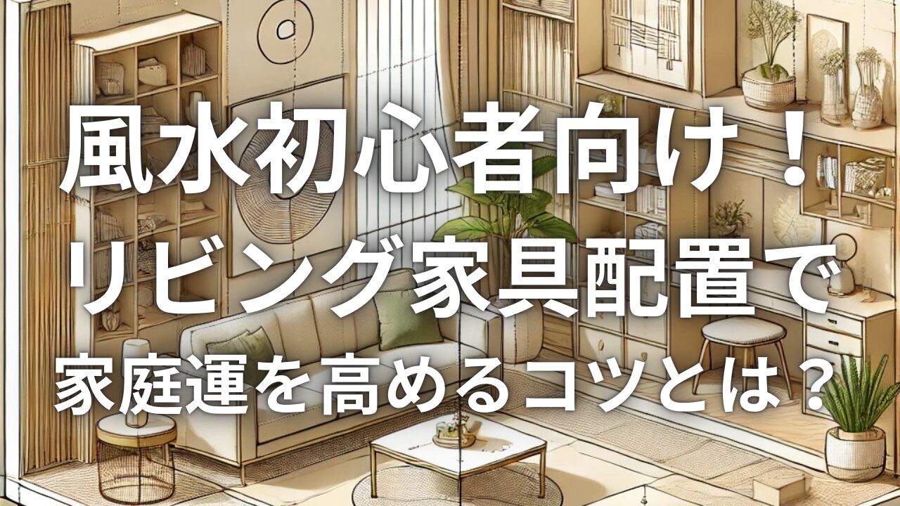 風水初心者向け！リビング家具配置で家庭運を高めるコツとは？