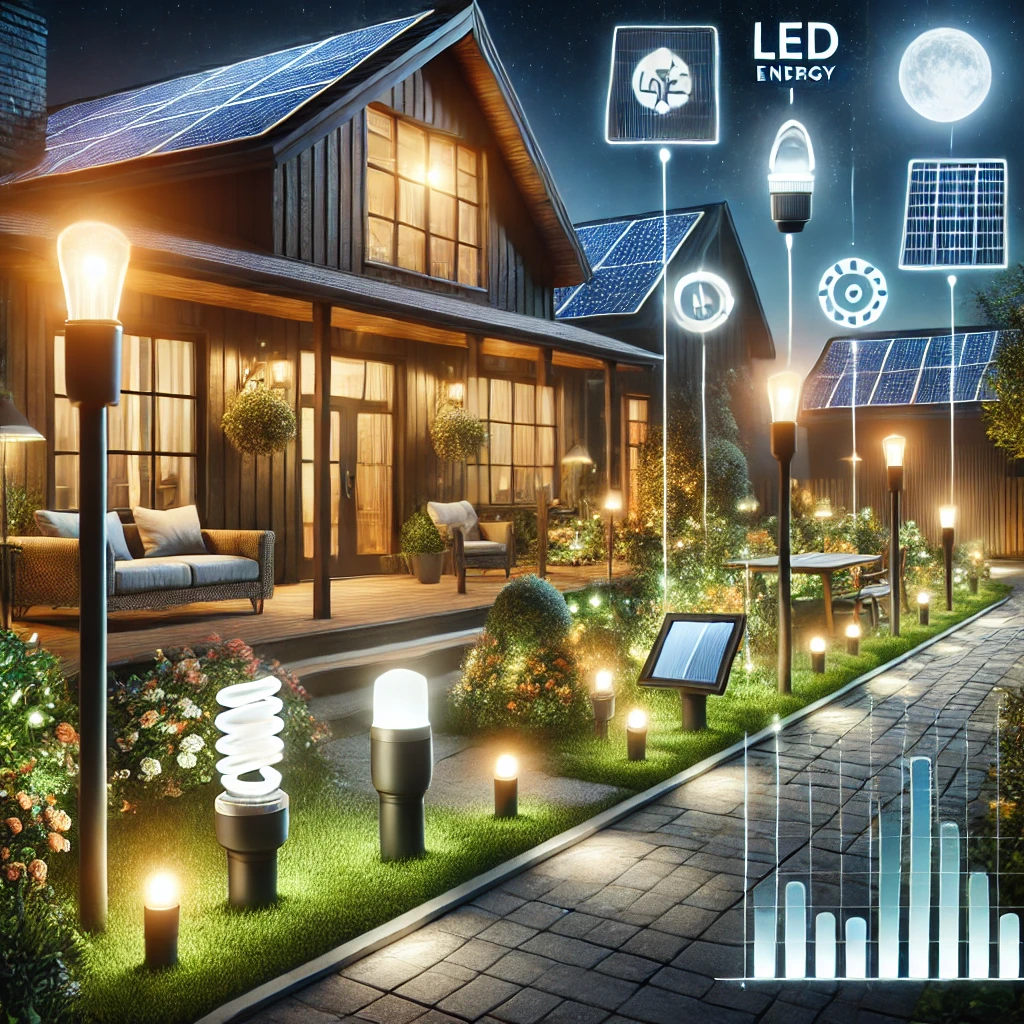 省エネ&電気代節約!LED照明とソーラーライトの活用法