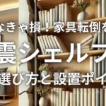 知らなきゃ損！家具転倒を防ぐ「耐震シェルフ」の賢い選び方と設置ポイント