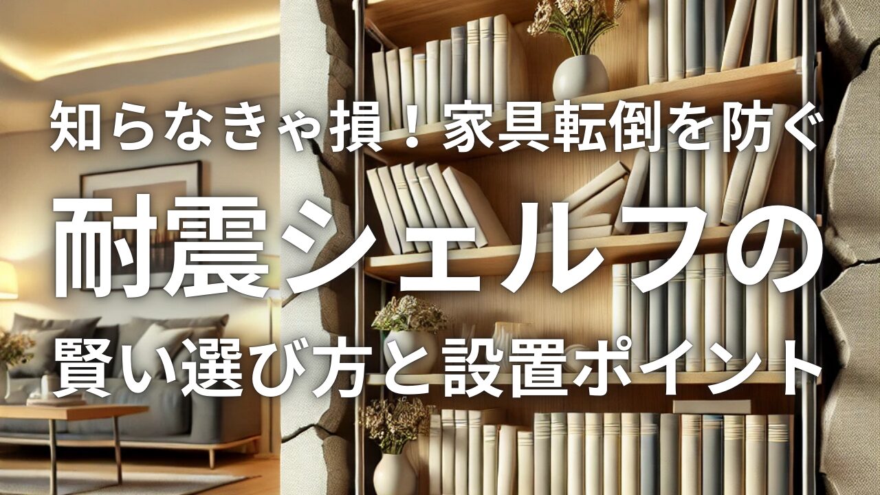 知らなきゃ損！家具転倒を防ぐ「耐震シェルフ」の賢い選び方と設置ポイント