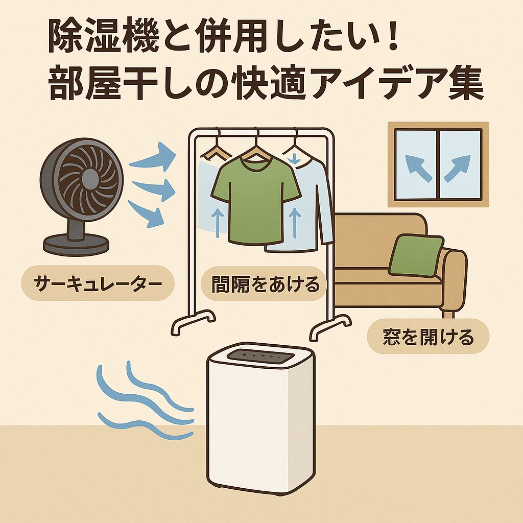除湿機と併用したい!部屋干しの快適アイデア集