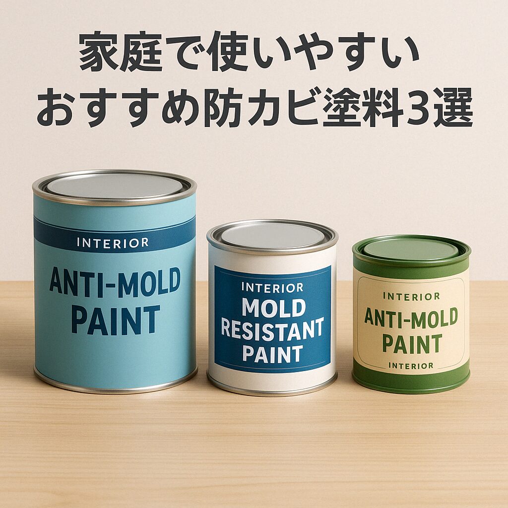 家庭で使いやすいおすすめ防カビ塗料3選