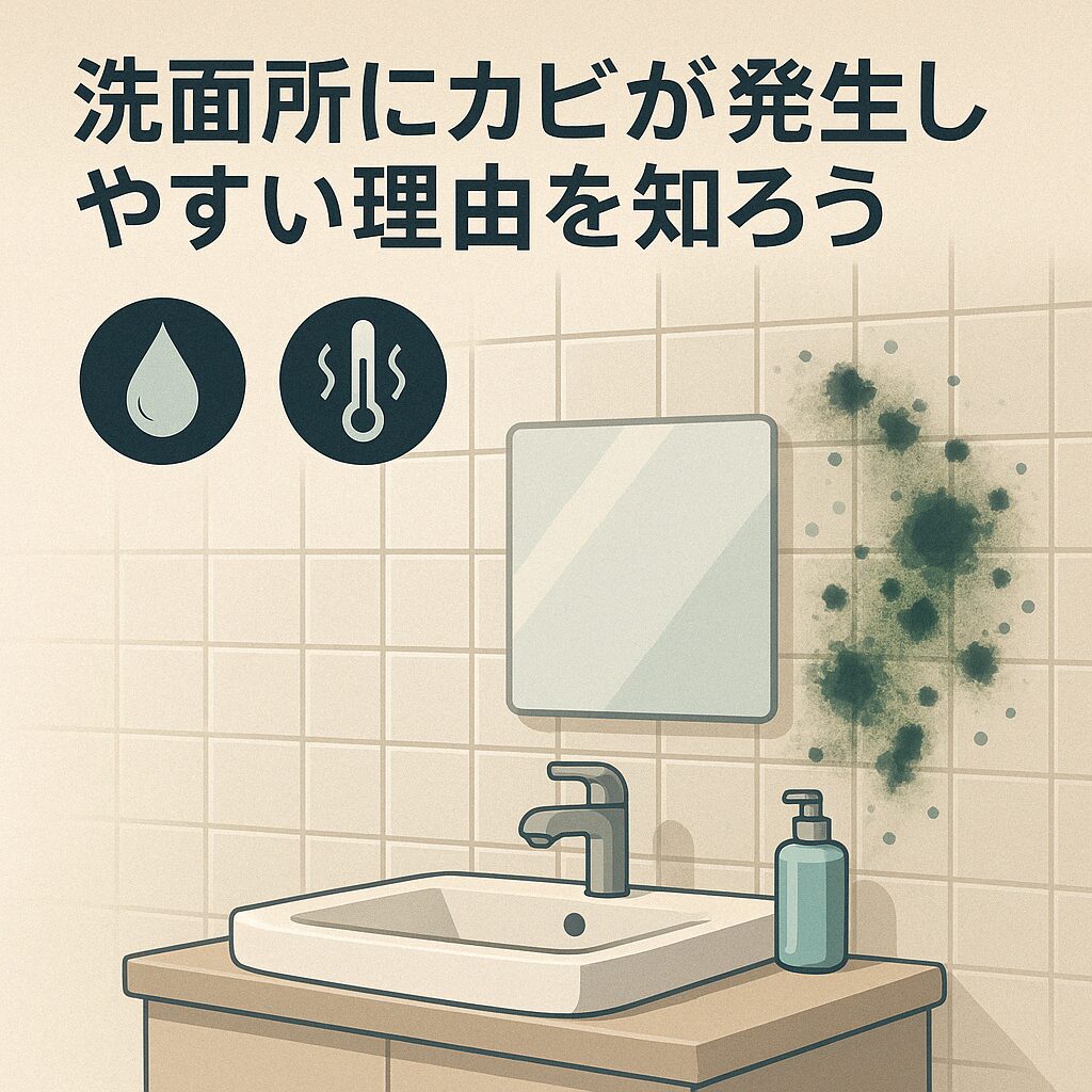 洗面所にカビが発生しやすい理由を知ろう