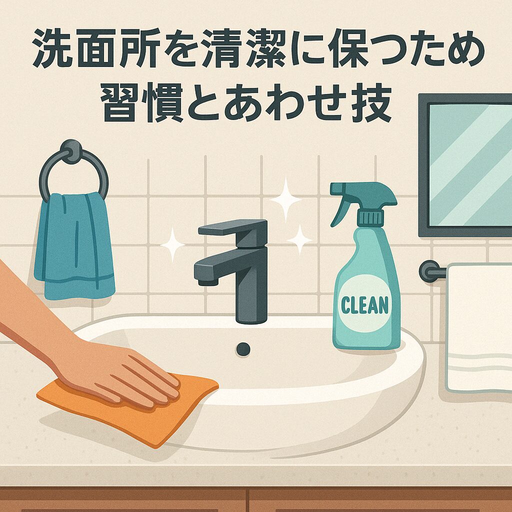 洗面所を清潔に保つための習慣とあわせ技