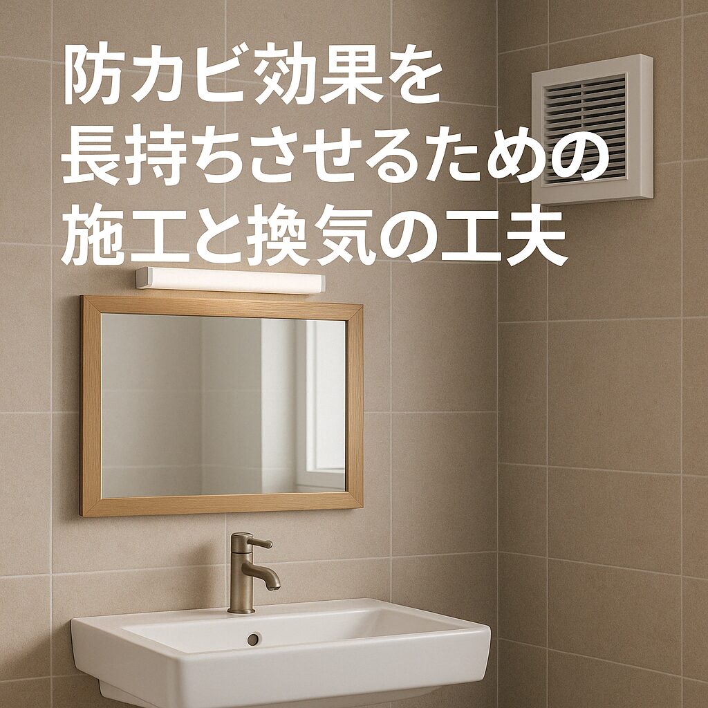 防カビ効果を長持ちさせるための施工と換気の工夫