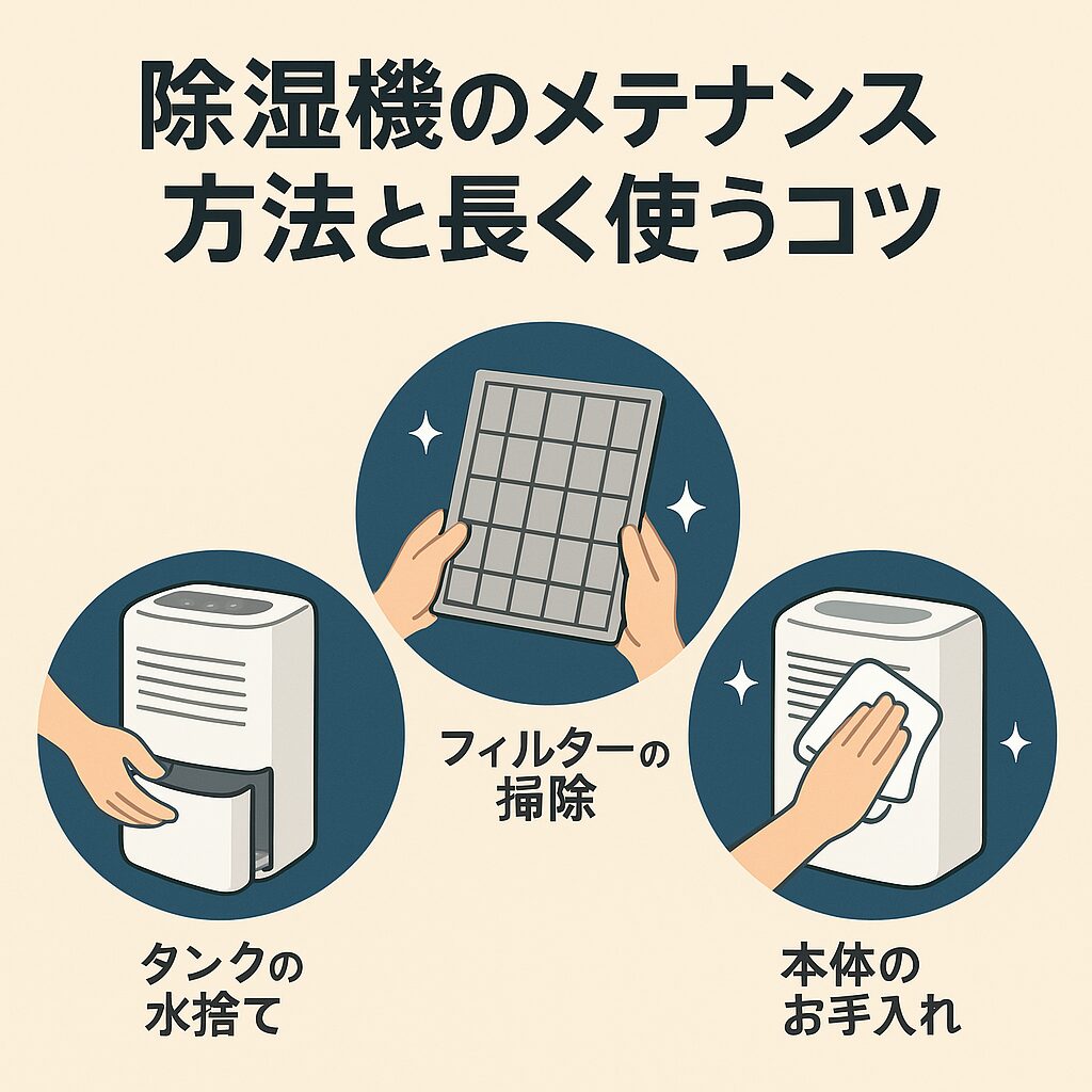 除湿機のメンテナンス方法と長く使うコツ