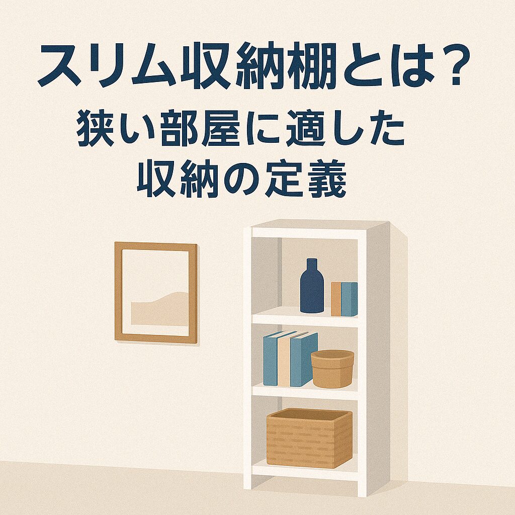 スリム収納棚とは？狭い部屋に適した収納の定義