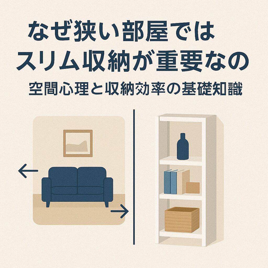 なぜ狭い部屋ではスリム収納が重要なのか？空間心理と収納効率の基礎知識