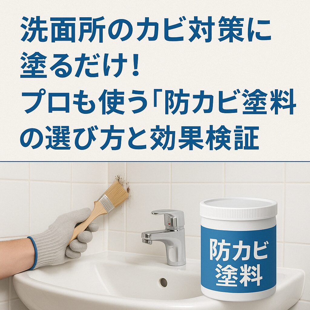 洗面所のカビ対策に塗るだけ！プロも使う「防カビ塗料」の選び方と効果検証
