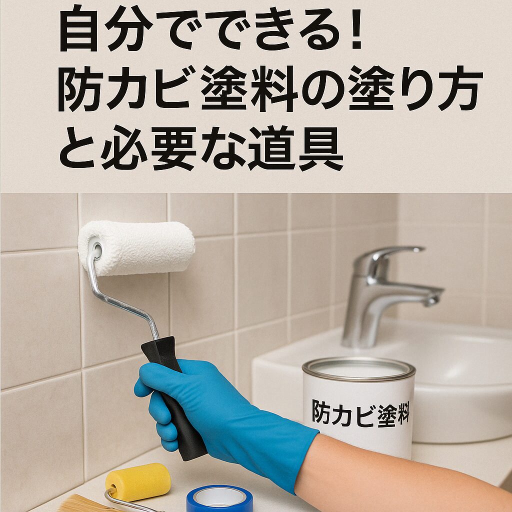 自分でできる!防カビ塗料の塗り方と必要な道具