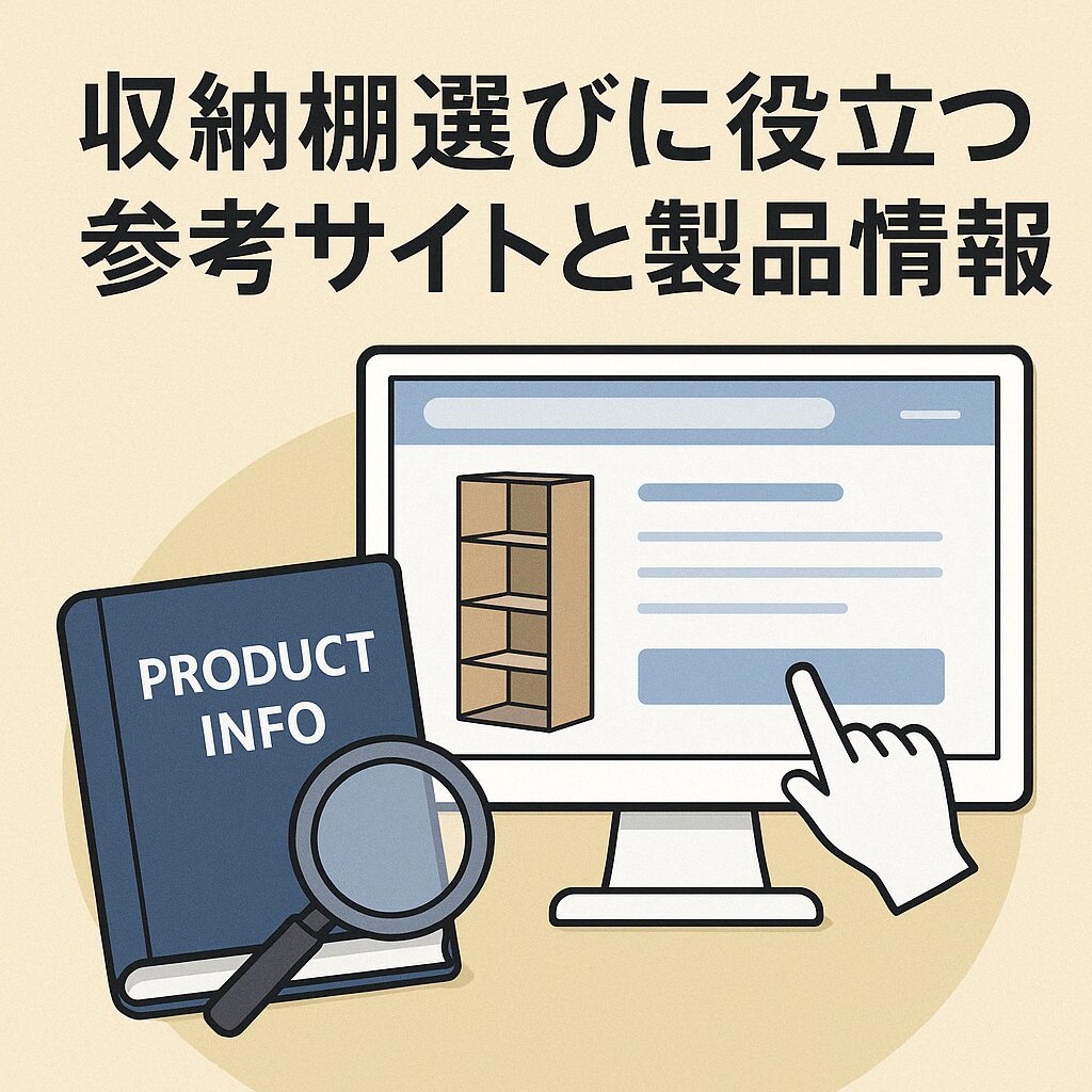 もっと知りたい人へ。収納棚選びに役立つ参考サイトと製品情報