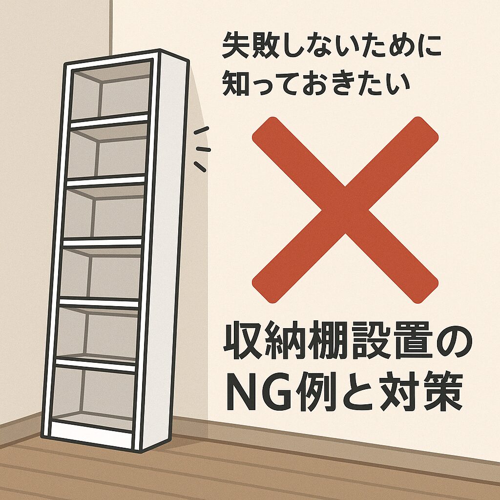 失敗しないために知っておきたい収納棚設置のNG例と対策