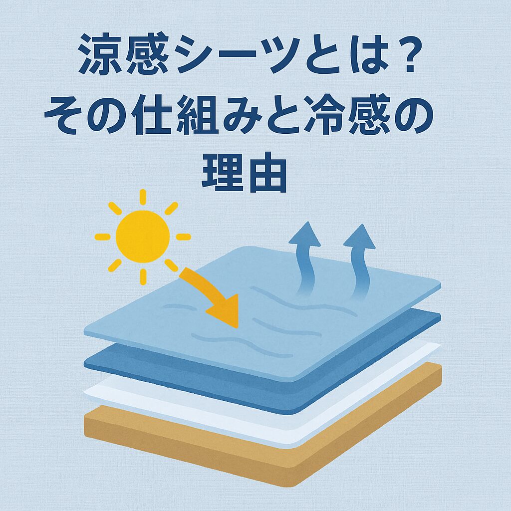 涼感シーツとは？その仕組みと冷感の理由