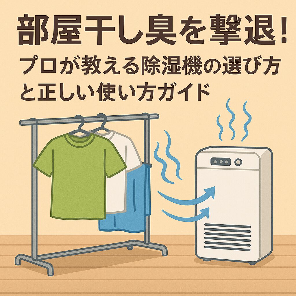 部屋干し臭を撃退！プロが教える除湿機の選び方と正しい使い方ガイド