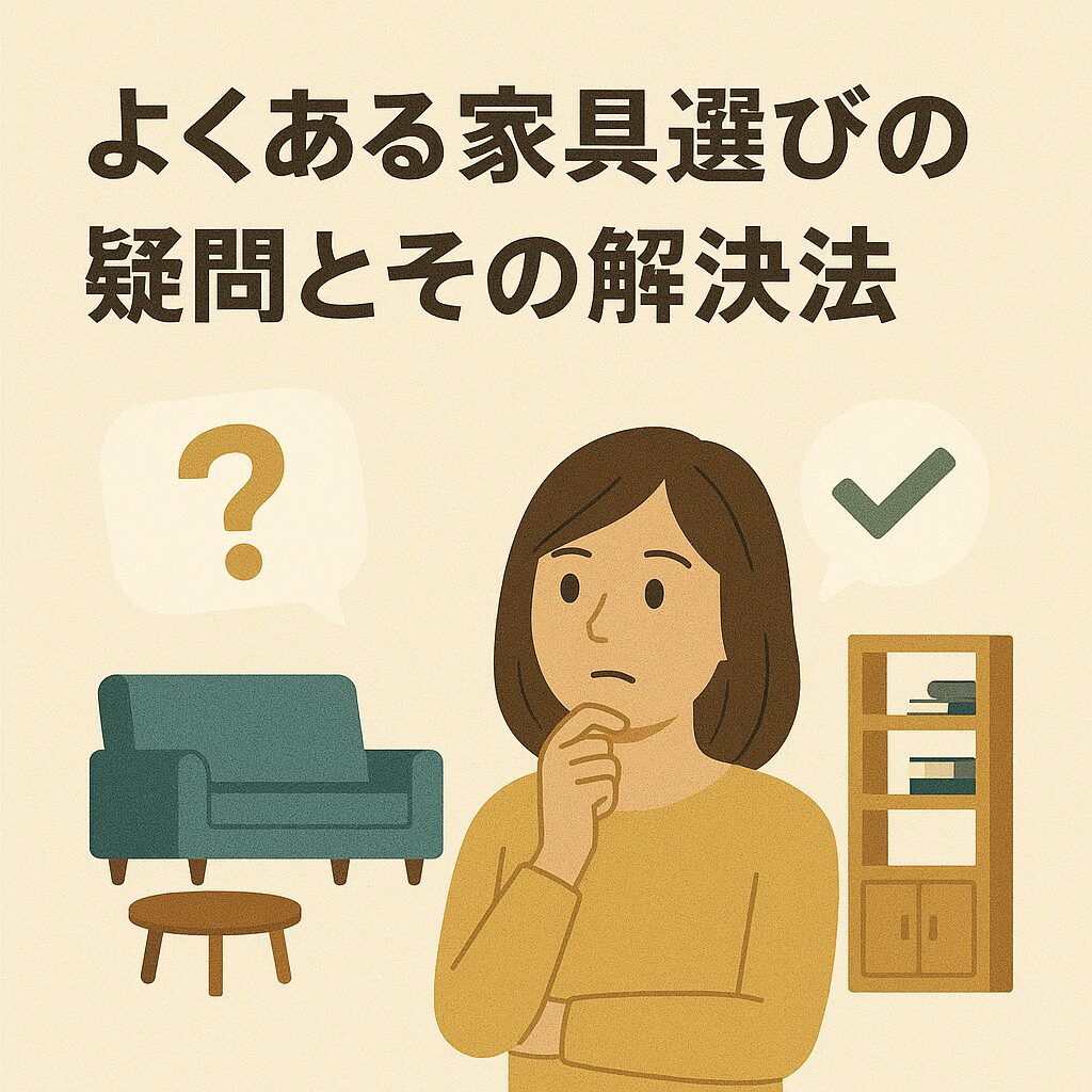 よくある家具選びの疑問とその解決法