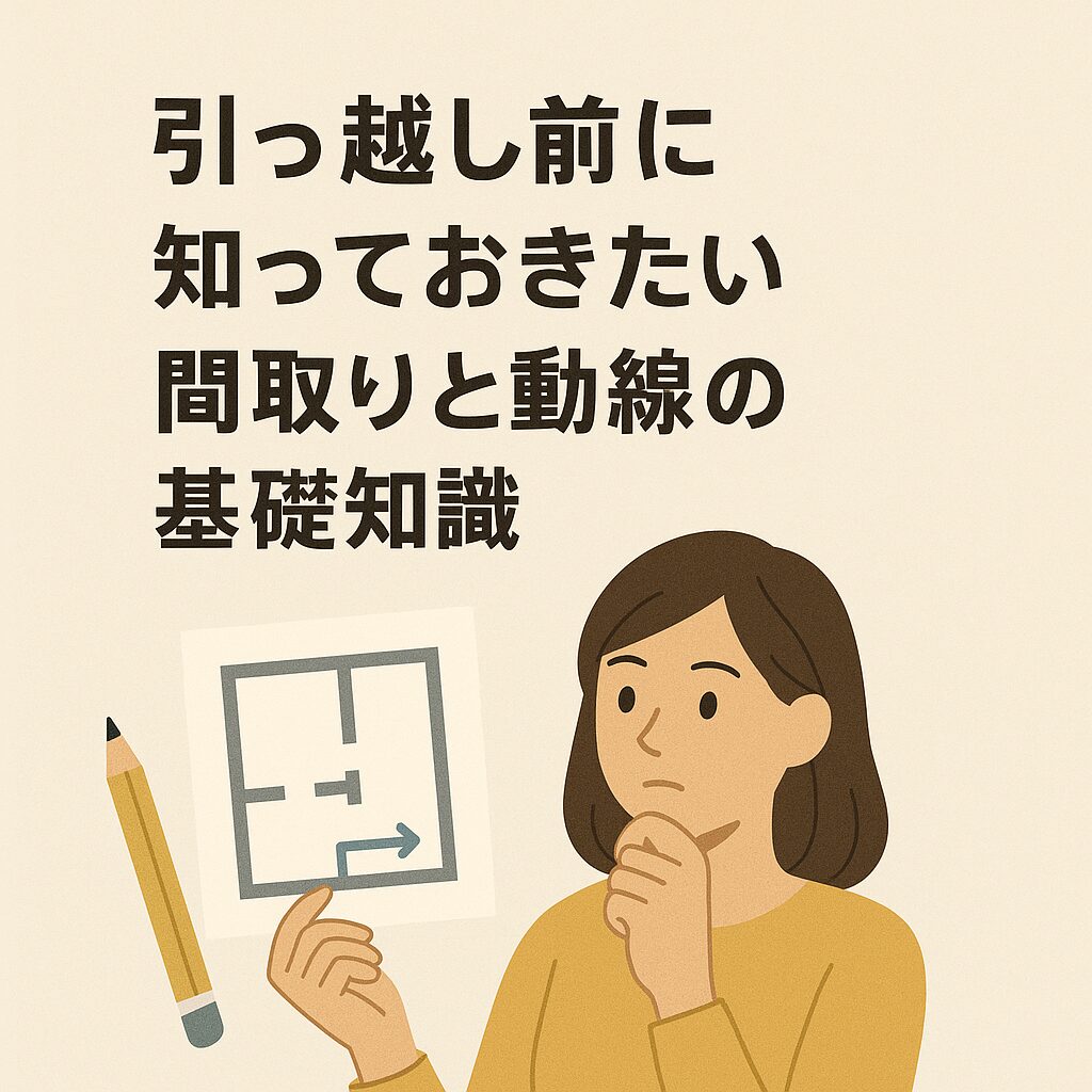 引っ越し前に知っておきたい間取りと動線の基礎知識
