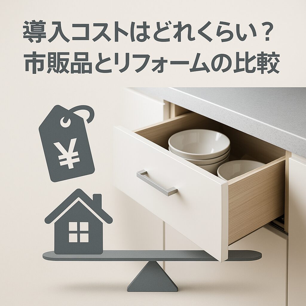 導入コストはどれくらい?市販品とリフォームの比較