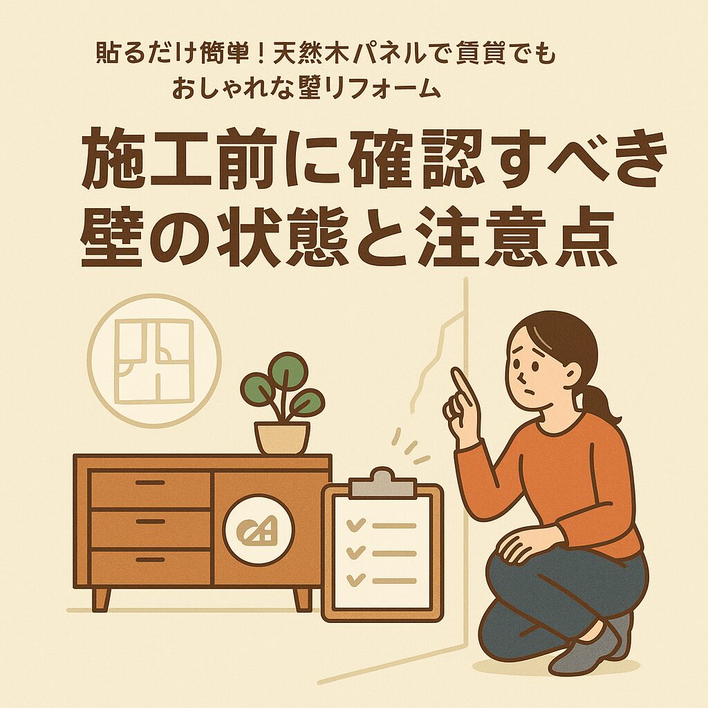 施工前に確認すべき壁の状態と注意点