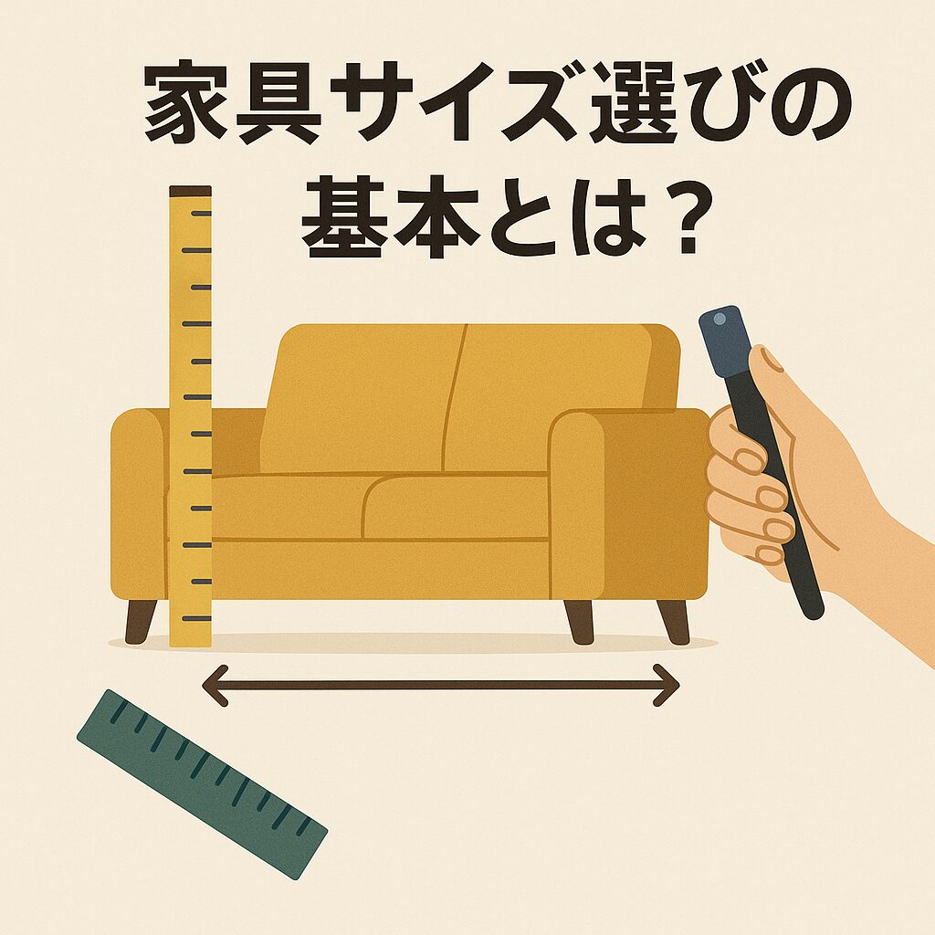家具サイズ選びの基本とは?