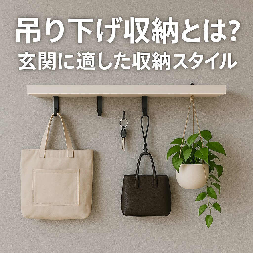 吊り下げ収納とは？玄関に適した収納スタイルの基本