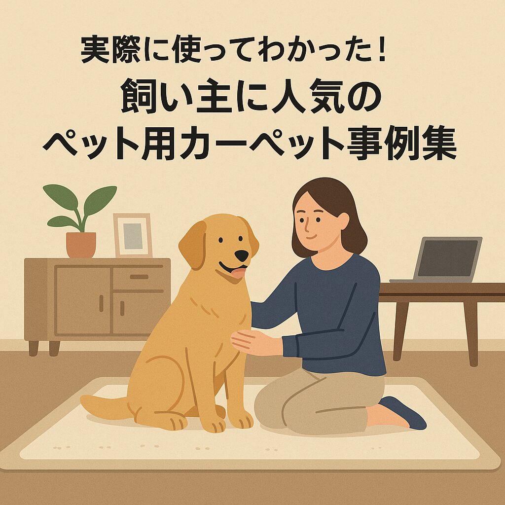 実際に使ってわかった！飼い主に人気のペット用カーペット事例集