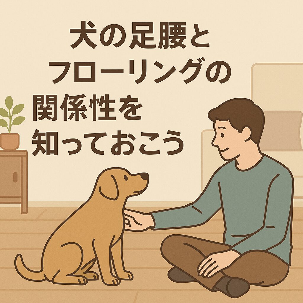 犬の足腰とフローリングの関係性を知っておこう