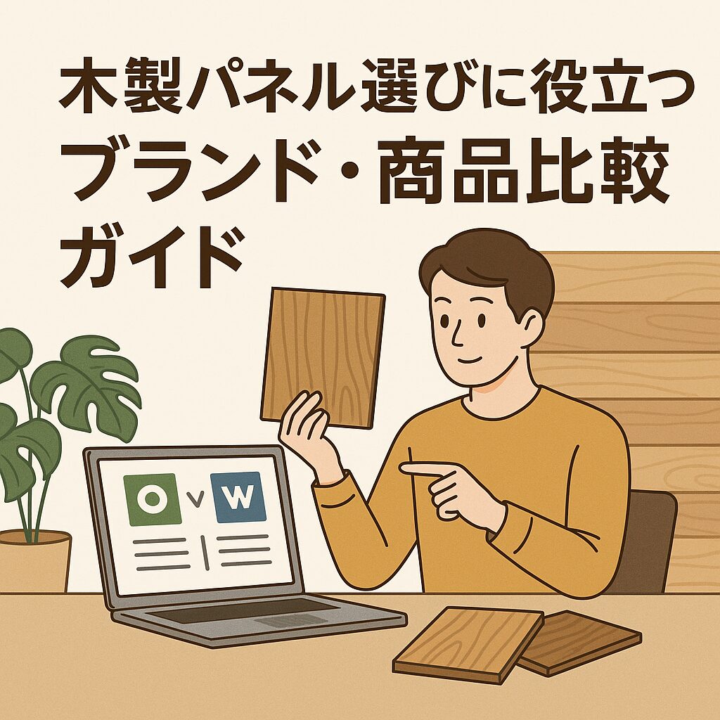 木製パネル選びに役立つブランド・商品比較ガイド