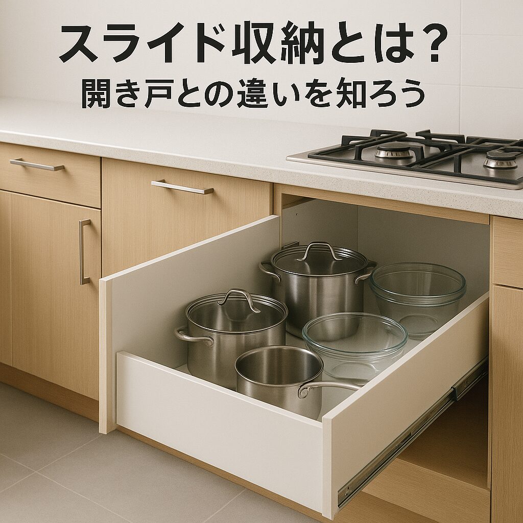 スライド収納とは?開き戸との違いを知ろう