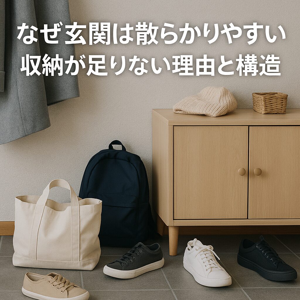 なぜ玄関は散らかりやすい？収納が足りない理由と構造
