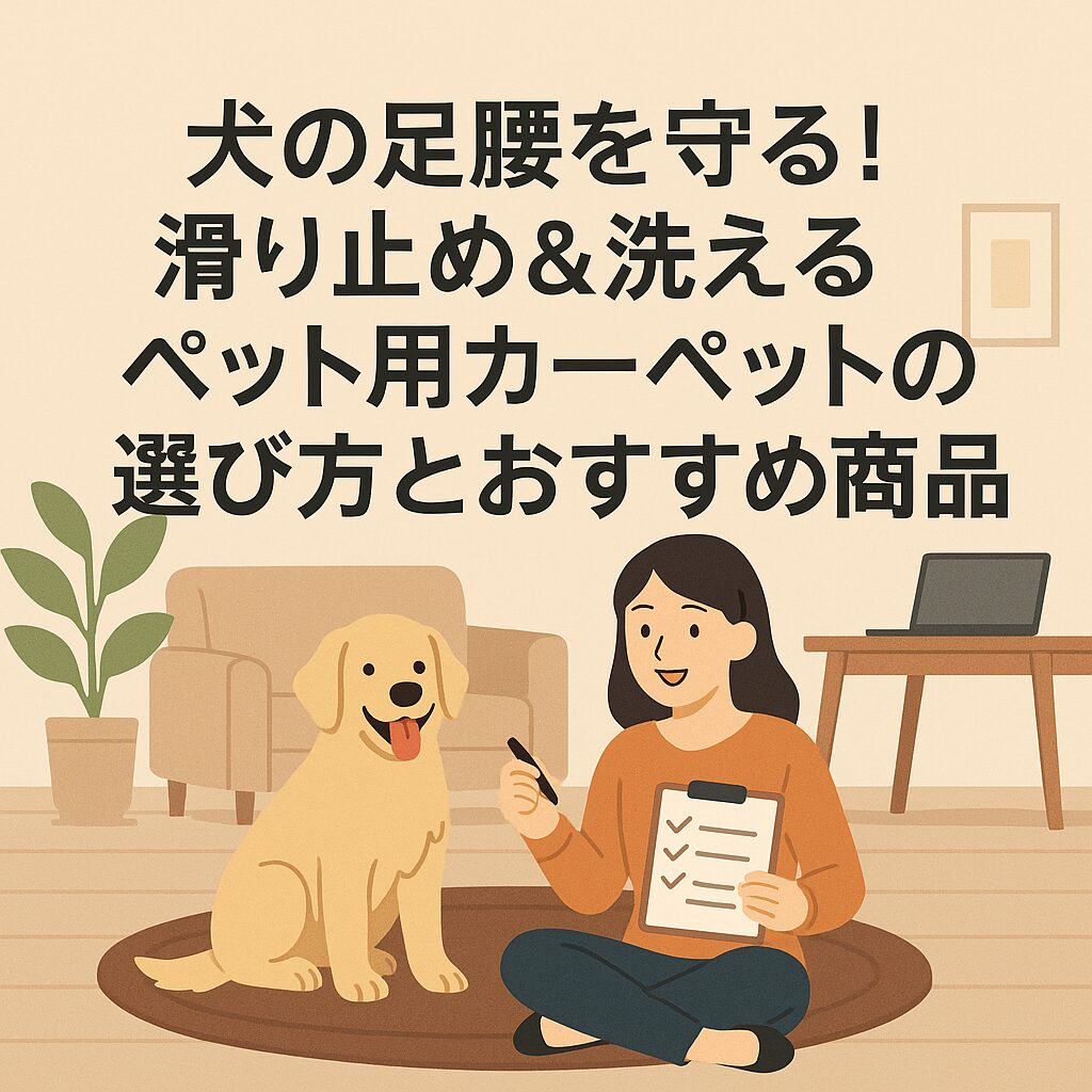 犬の足腰を守る！滑り止め＆洗えるペット用カーペットの選び方とおすすめ商品