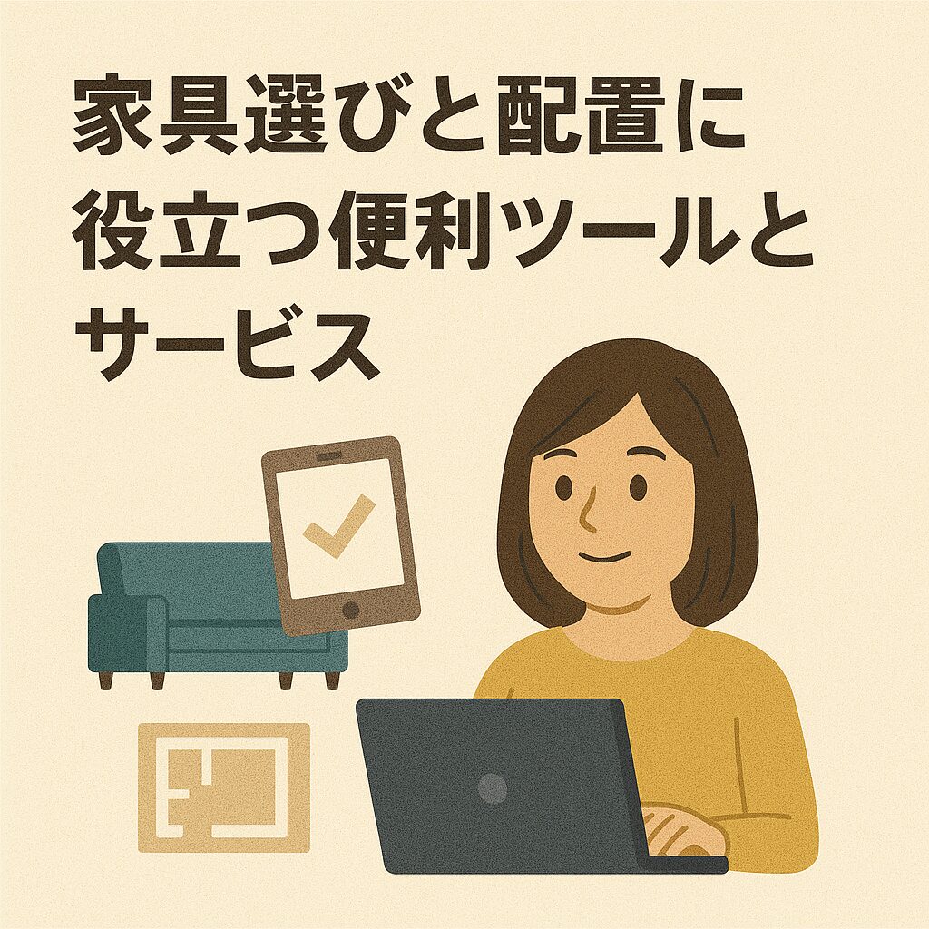 家具選びと配置に役立つ便利ツールとサービス