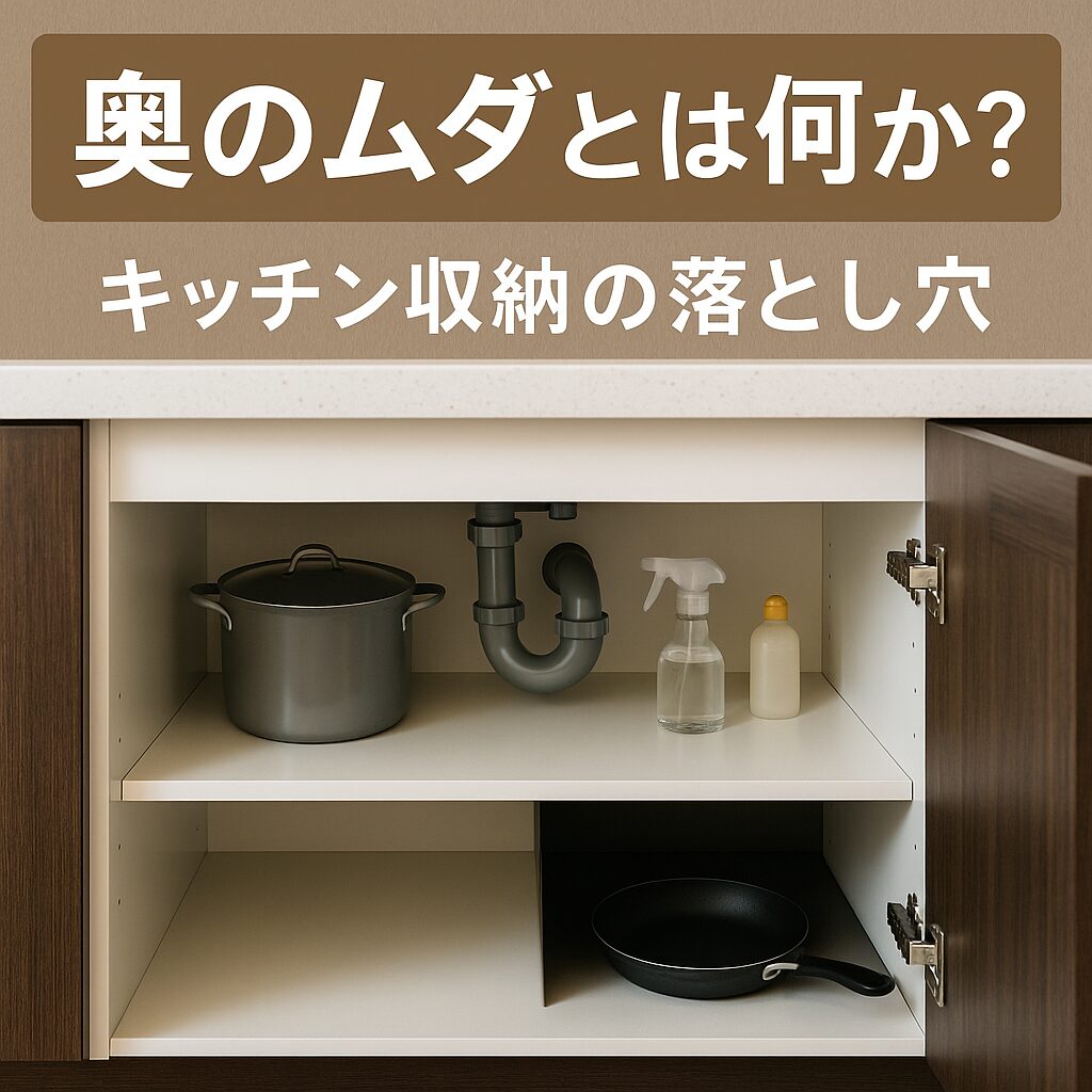 「奥のムダ」とは何か?キッチン収納の落とし穴