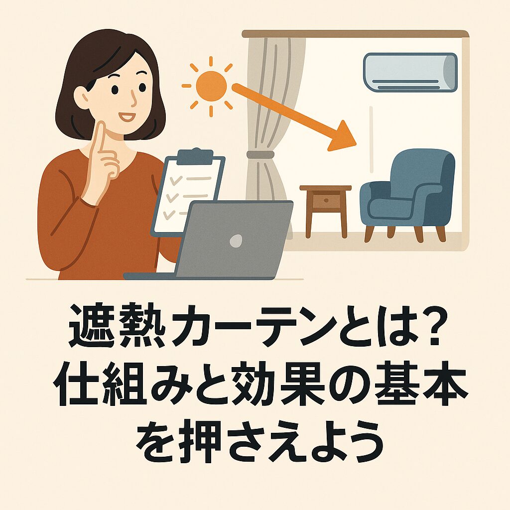 遮熱カーテンとは？仕組みと効果の基本を押さえよう