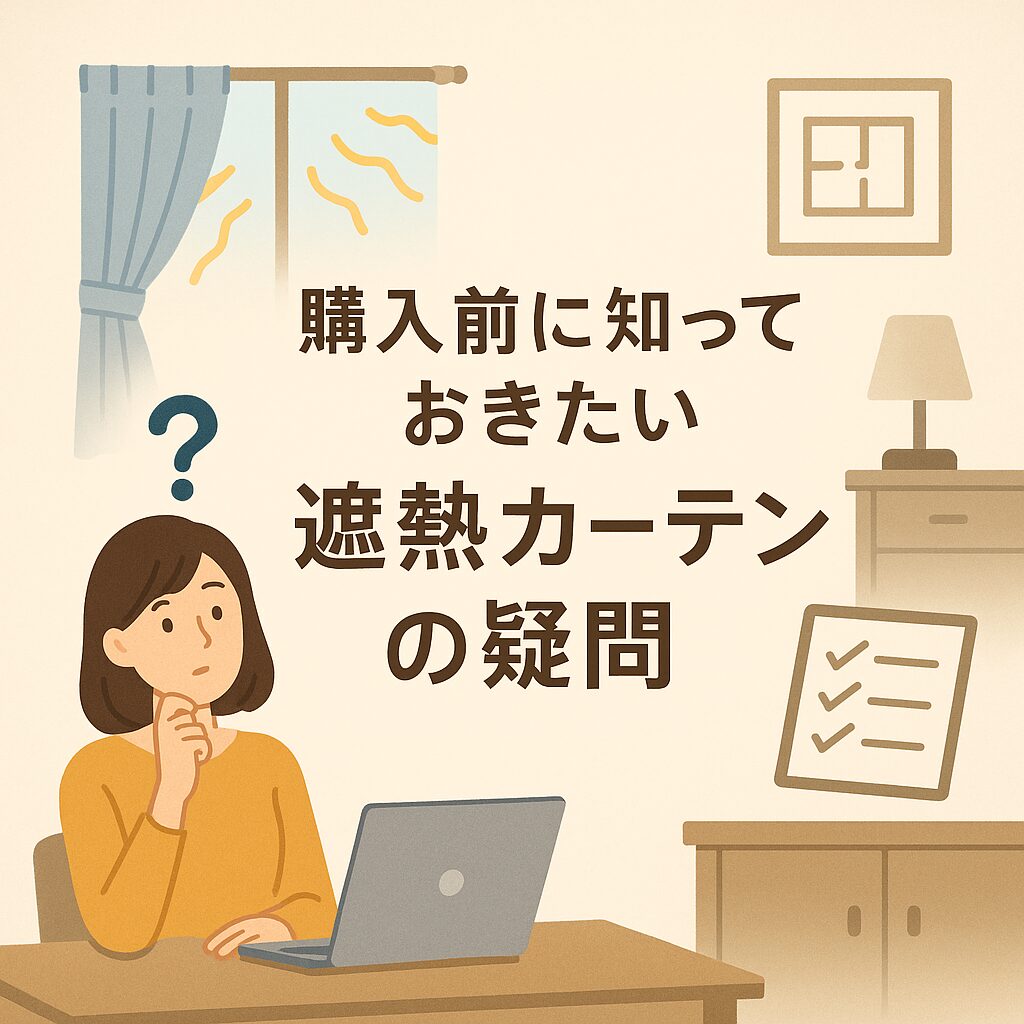 購入前に知っておきたい遮熱カーテンの疑問