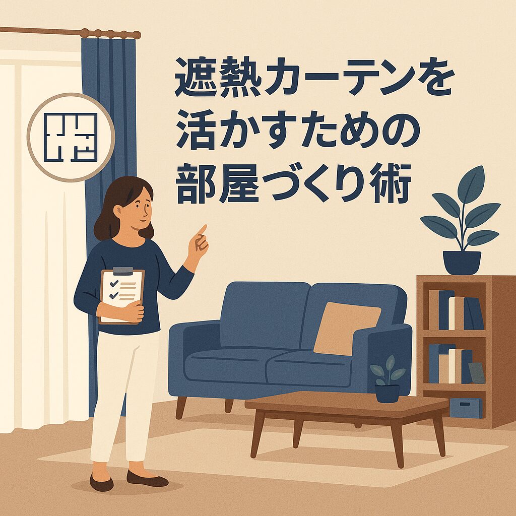 遮熱カーテンを活かすための部屋作り術