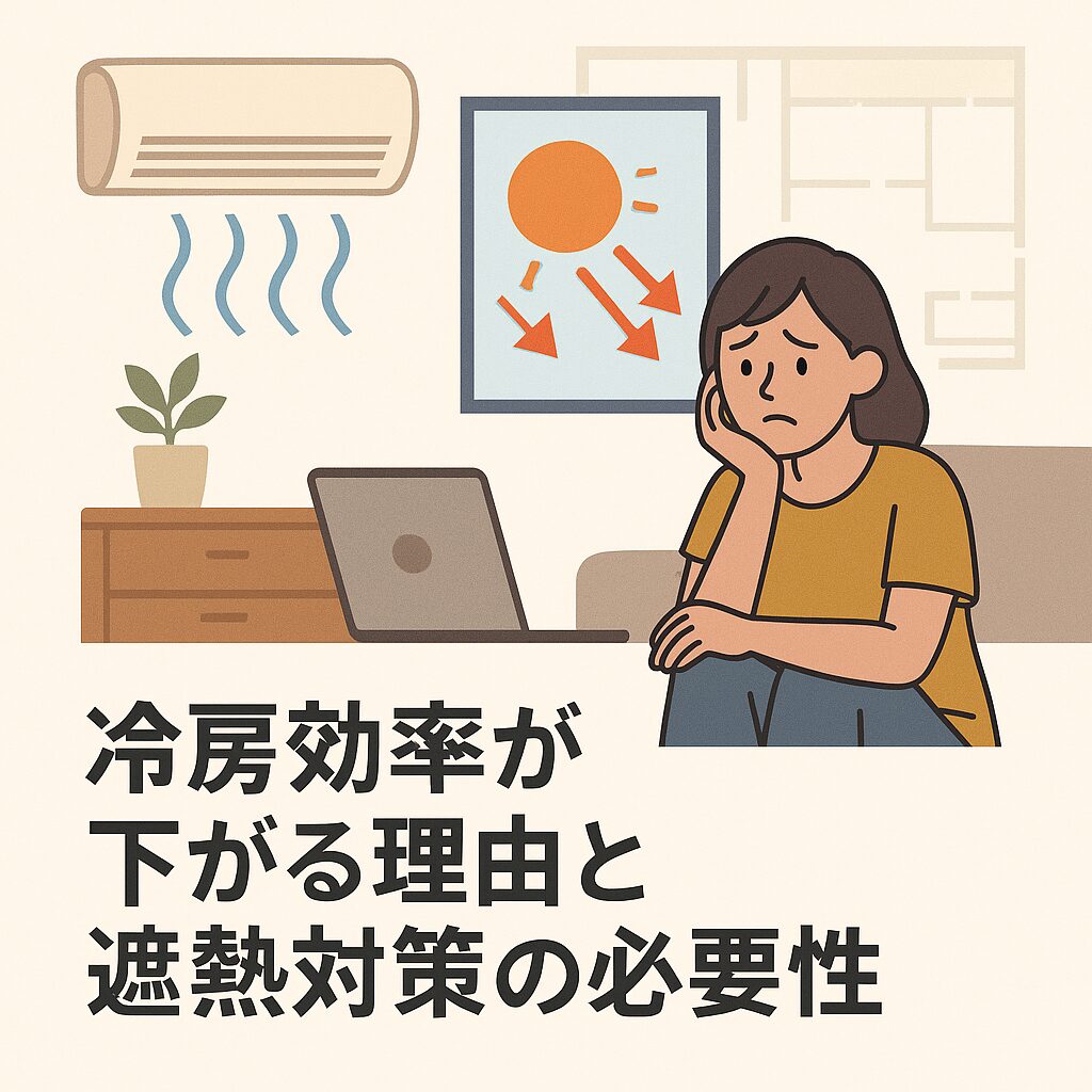 冷房効率が下がる理由と遮熱対策の必要性
