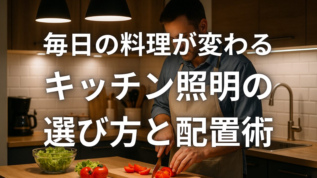 毎日の料理が変わるキッチン照明の選び方と配置術