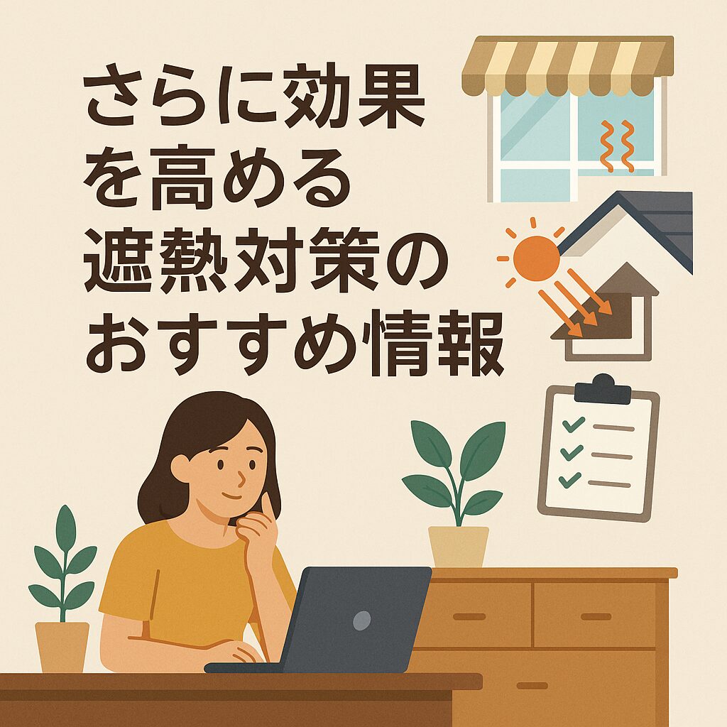 さらに効果を高める遮熱対策のおすすめ情報