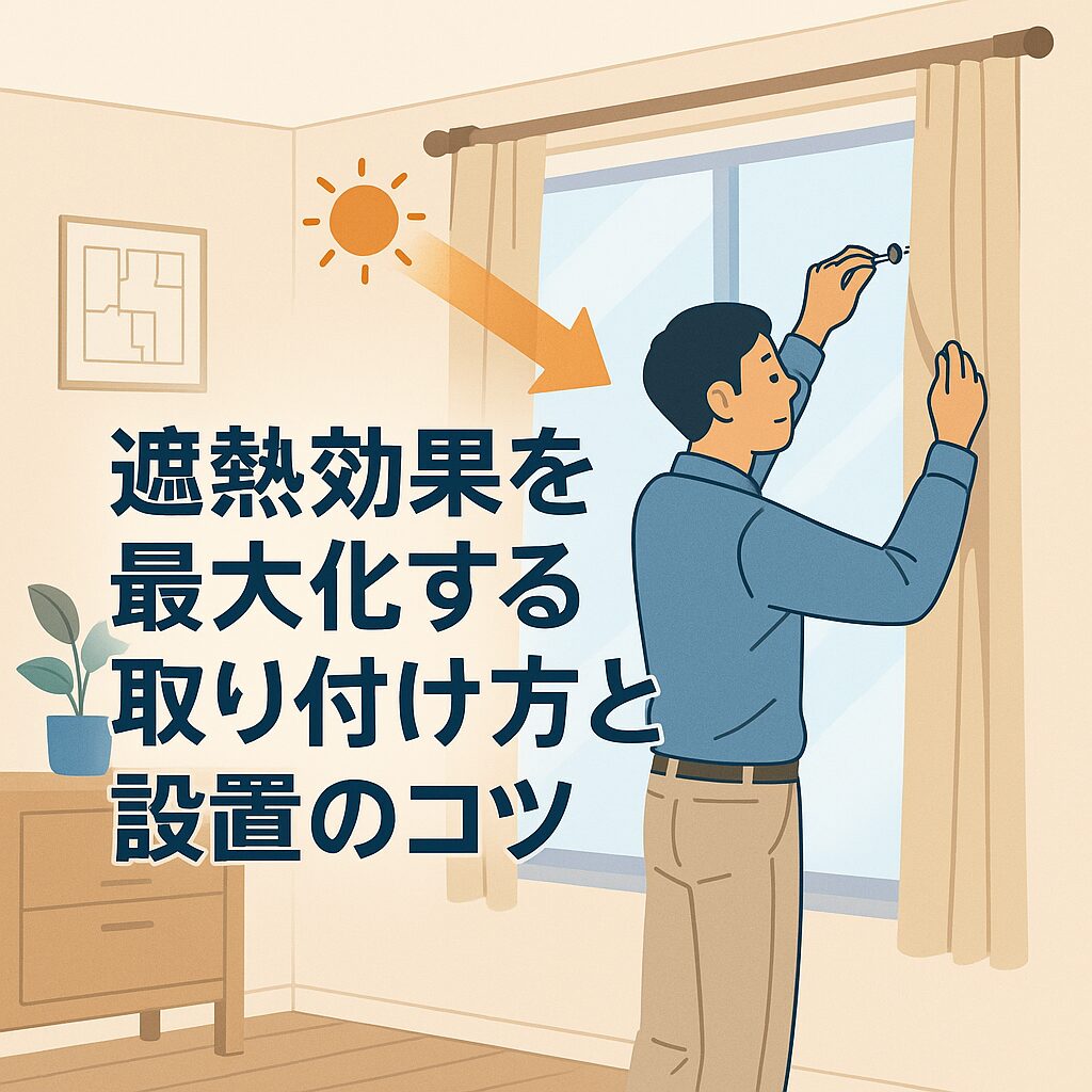 遮熱効果を最大化する取り付け方と設置のコツ