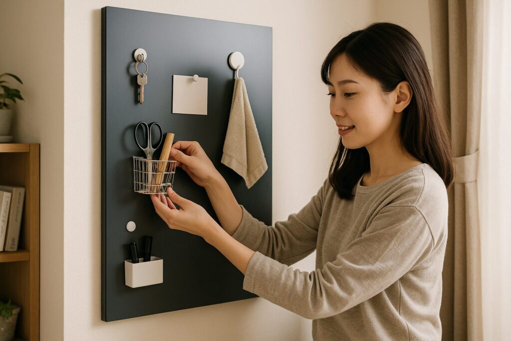 壁を傷つけずに収納を増やすにはマグネットが最適