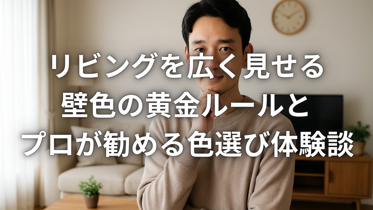 リビングを広く見せる壁色の黄金ルールとプロが勧める色選び体験談